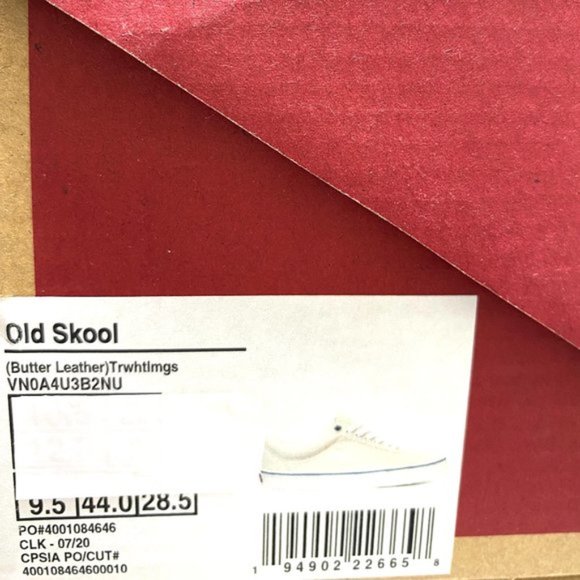 💖MEGA SALE💖VANS Old Skool Butter Leather White Shoes Women's VN0A4U3B2NU - Picture 9 of 9